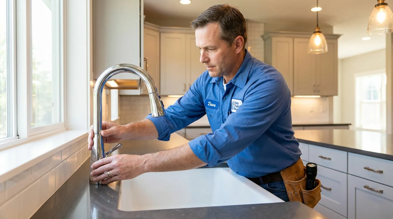 Kitchen faucet installation by Johns Plumbing LLC in Herriman