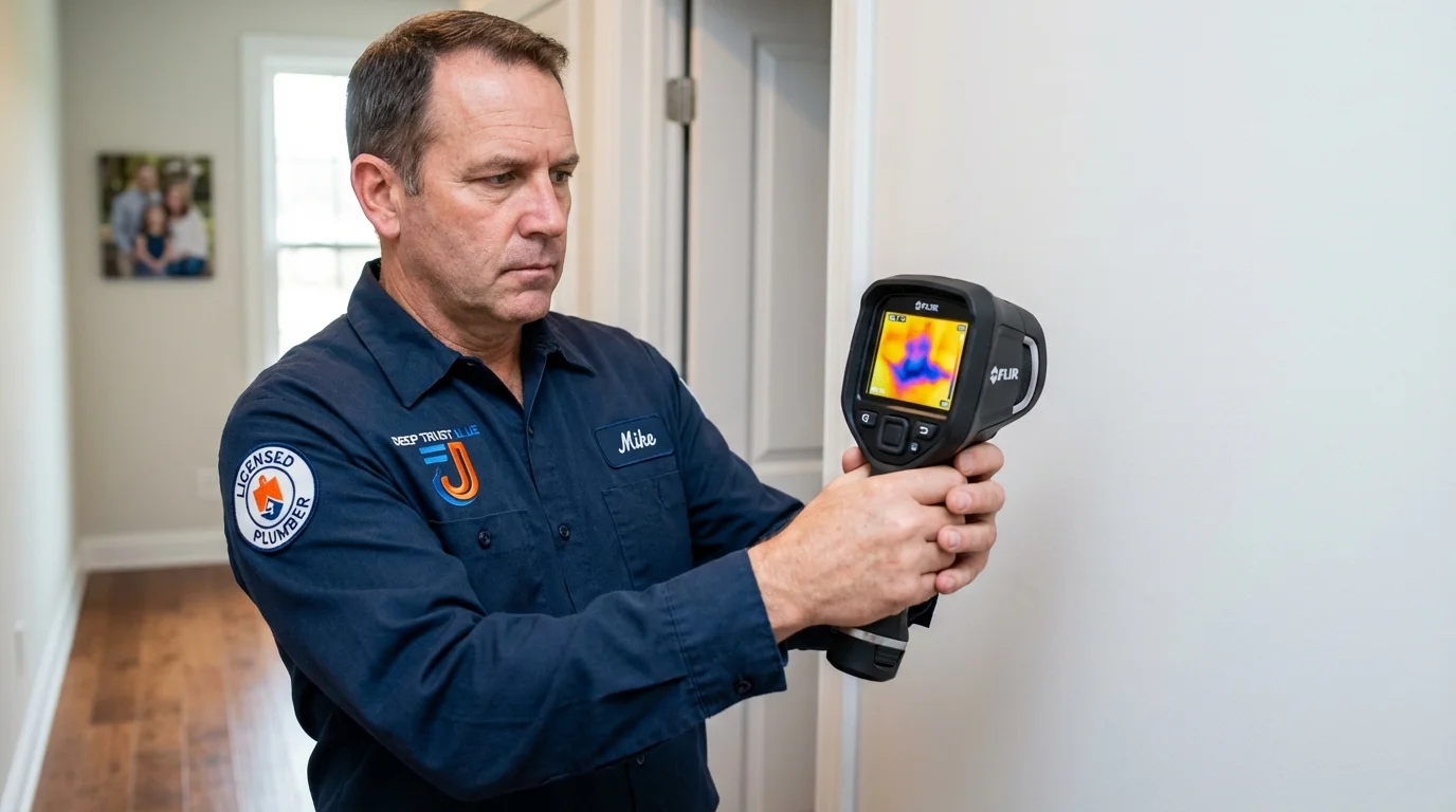 Thermal imaging leak detection by Johns Plumbing LLC in Herriman